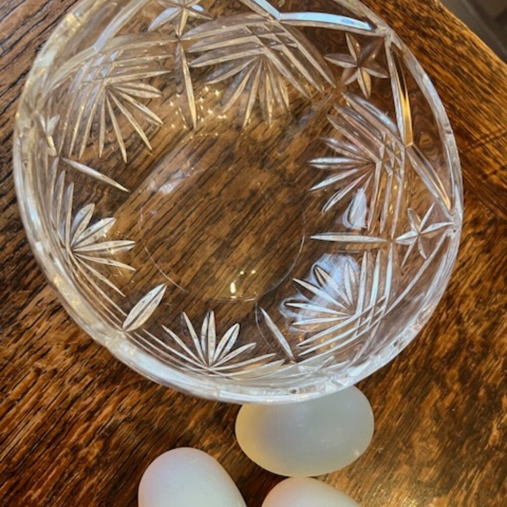 Crystal Cut Decorative Bowl